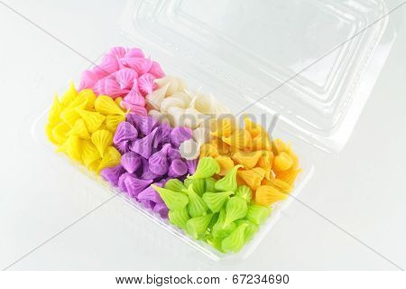 Colorful Sweetness Thai Style Dessert