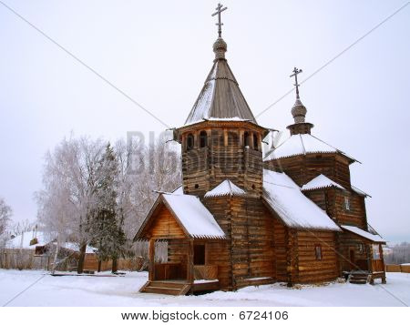 Ortodokse Rusland. Gamle trækirke