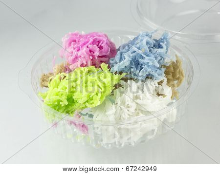 Maprow Keaw (coconut Balls) , Thai Dessert.