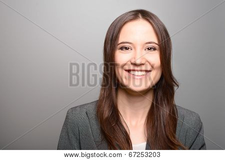 Attractive Woman With A Vivacious Smile