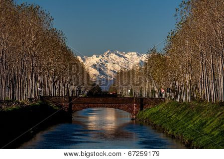 The mountains and the channel