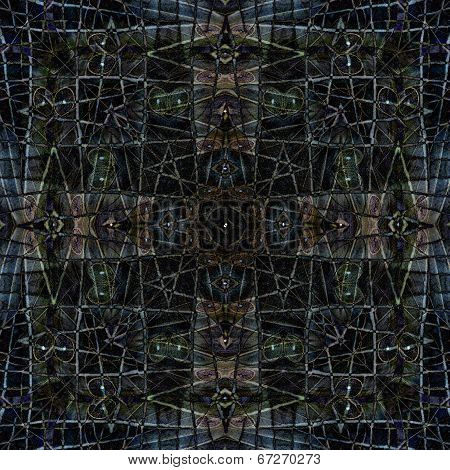 Dark Grey Background Texture Made From Koh-i-noor Butterfly Wings