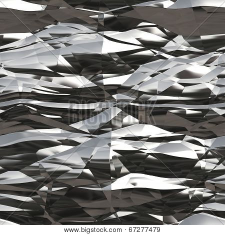 Seamless Wrinkled Tinfoil Texture