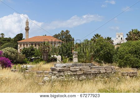 Kos island in Greece. Lotzia mosque