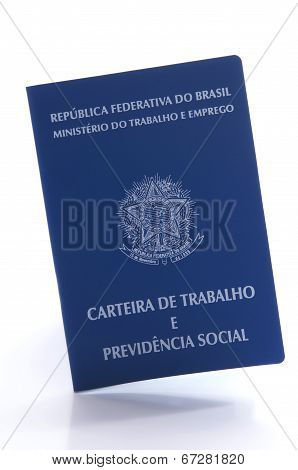 Brazilian Work Document And Social Security Document (carteira De Trabalho)