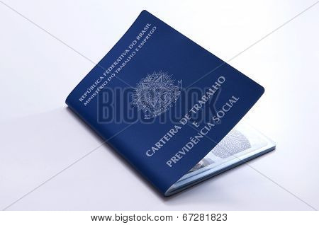 Brazilian Work Document And Social Security Document (carteira De Trabalho)
