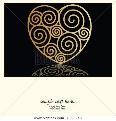 Gold sydän