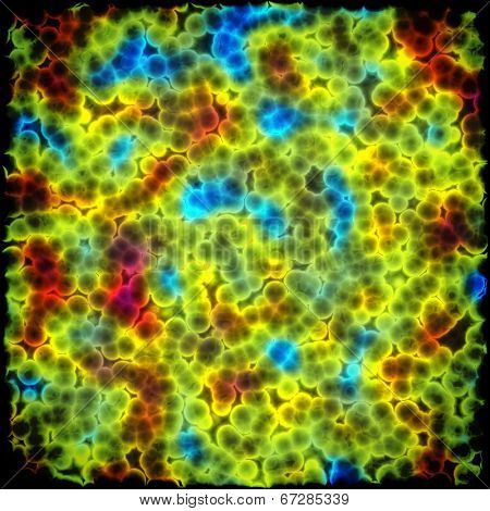 Bacteria cells close up medical background