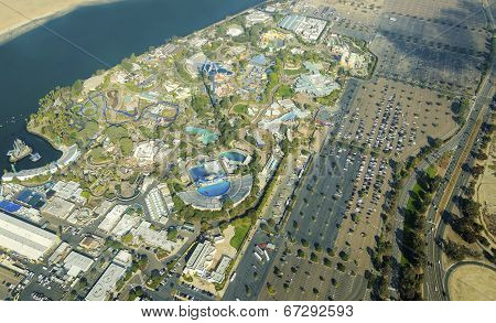 Aerial View Of Seaworld, San Diego