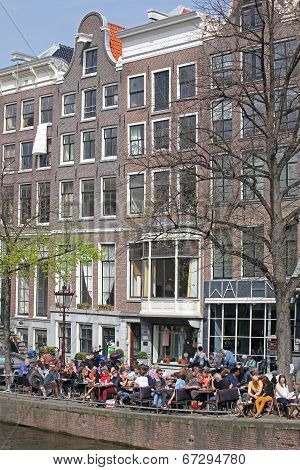 Typical architecture in city Amsterdam