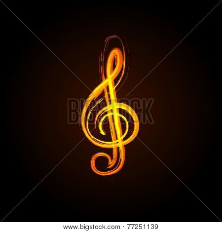 Music notes background, easy editable