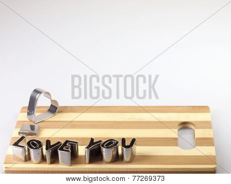 Love And Bread Cutting Board.