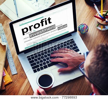 Profit Investment Digital Divice Business Income Sales Concept