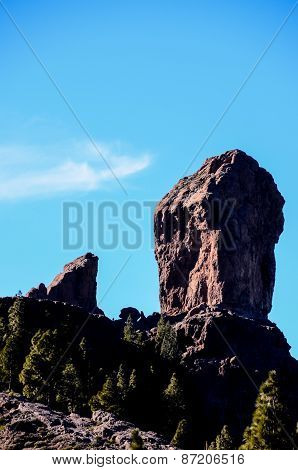 Volcanic Rock Basaltic Formation in Gran Canaria