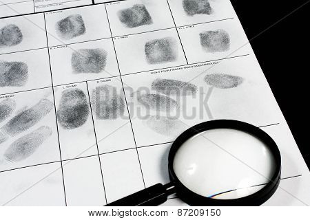 Real human fingerprint.