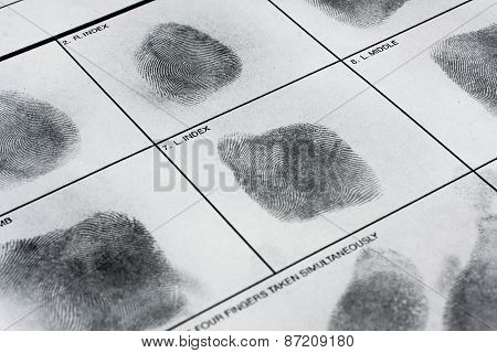 Real human fingerprint.