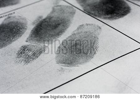 Real human fingerprint.