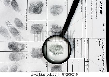 Real human fingerprint.