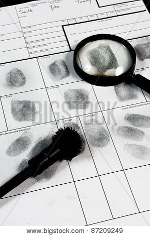 Real human fingerprint.