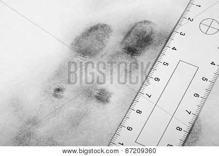 Fingerprint hand.