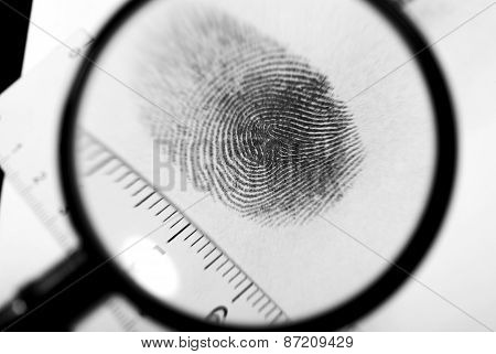Fingerprint hand.