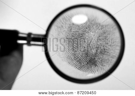 Fingerprint hand.
