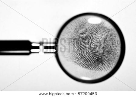 Fingerprint hand.
