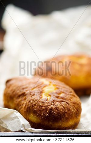 .belyash ,yeast Dough Round Pasty With Meat Filling .
