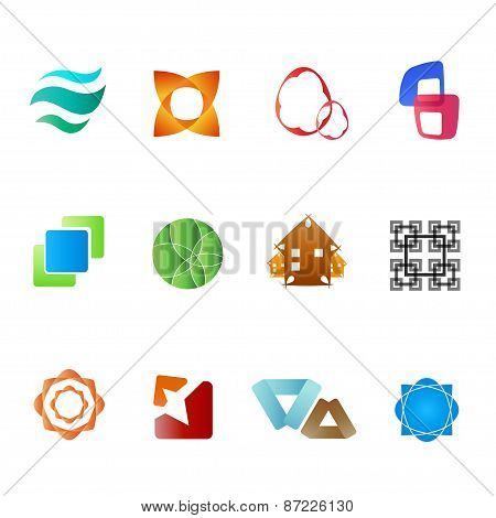 Abctract Vector Logo Set.