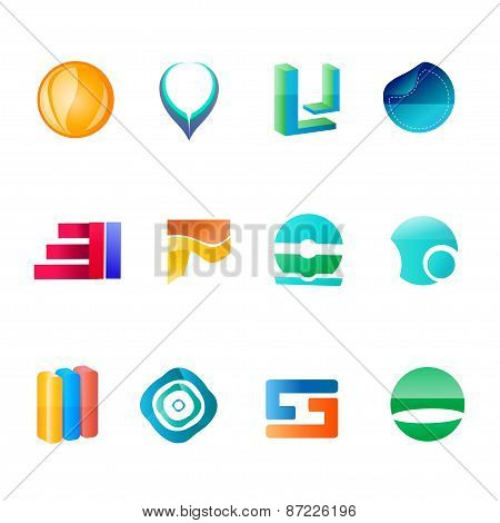 Abctract Vector Logo Set