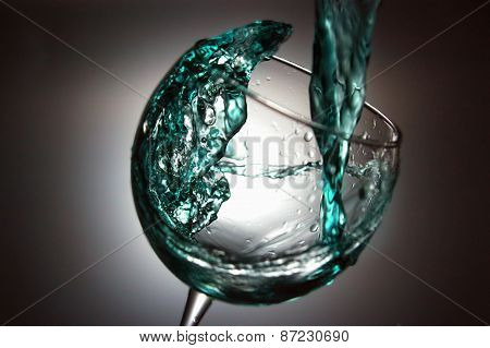 Blue Crystal Water Cup