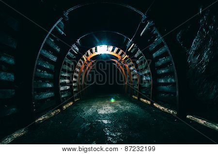 Underground Tunnel In The Mine