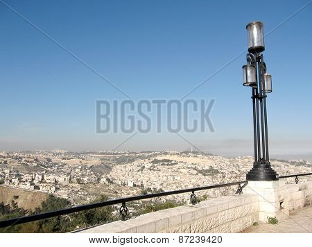 Jerusalem The Lantern On Haas Promenade 2010