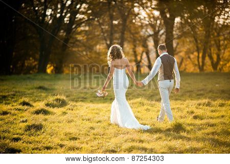 Beautiful Couple Walking