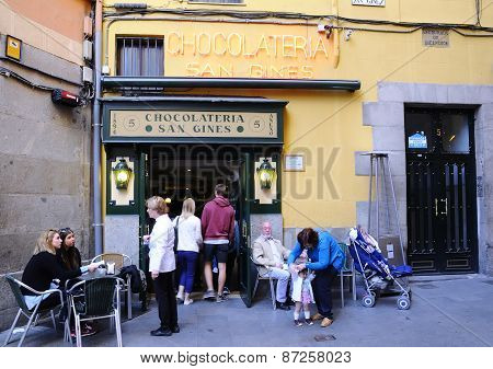 San Gines Chocolate Shop.