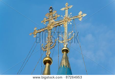 The Great Trinity Monastery In Sergiyev Posad Near Moscow. Golden Ring Of Russia