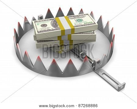 Trap and Dollars (clipping path included)