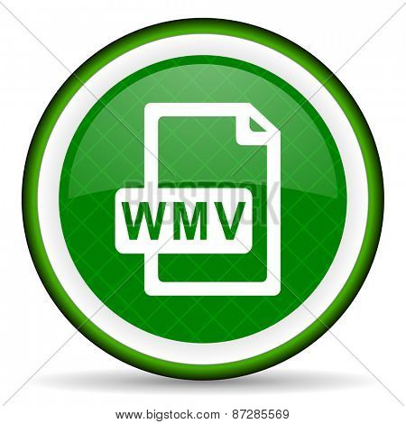 wmv file green icon  
