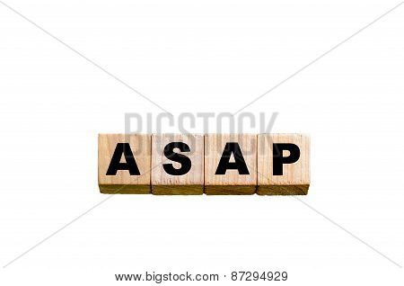 Word Asap -  As Soon As Possible