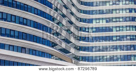 Panorama Of A Contemporary Office Building In Groningen