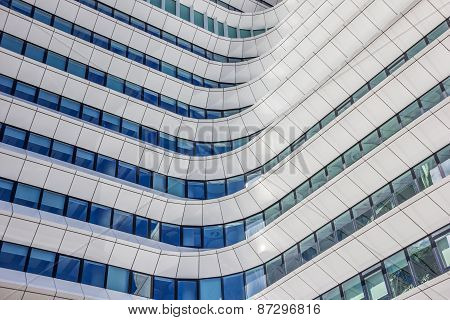 Facade Of A Comtemporary Office Building In Groningen