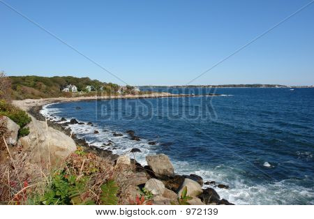 Vista da costa de Gloucester