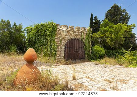 Architectural detail in Algarve, Portugal, Europe