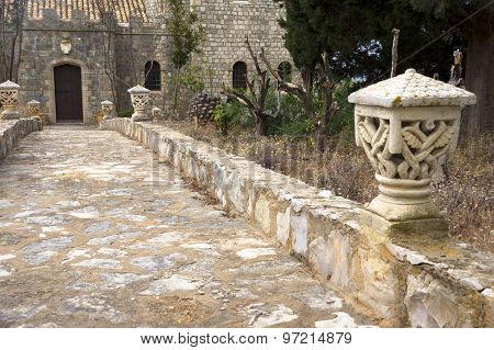 Architectural detail in Algarve, Portugal, Europe