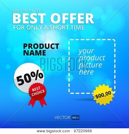 Vector sale background. Best offer.