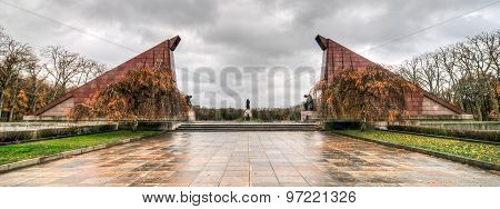 Soviet War Memorial In Treptower Park, Berlin, Germany Panorama