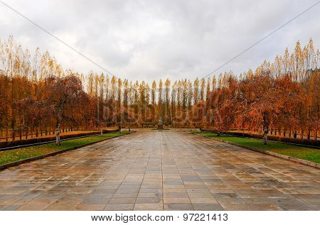 Soviet War Memorial In Treptower Park, Berlin, Germany Panorama
