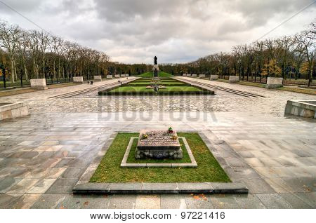 Soviet War Memorial In Treptower Park, Berlin, Germany Panorama