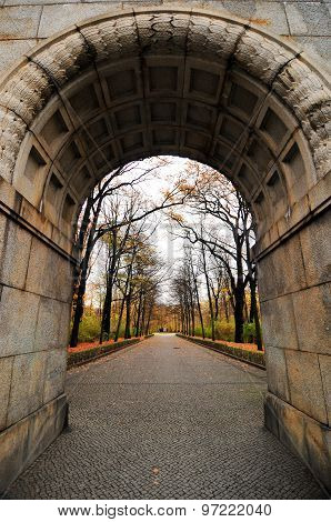 Soviet War Memorial In Treptower Park, Berlin, Germany Panorama