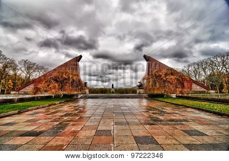 Soviet War Memorial In Treptower Park, Berlin, Germany Panorama